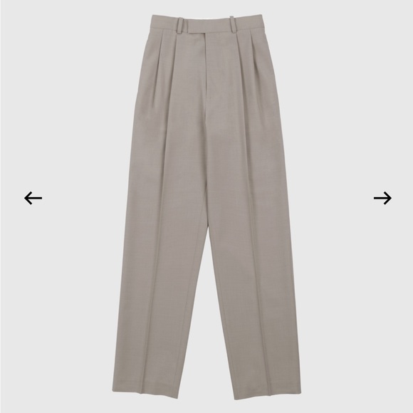 Wool Suit Collarless Jacket Tailored Trousers - Picture 7 of 16